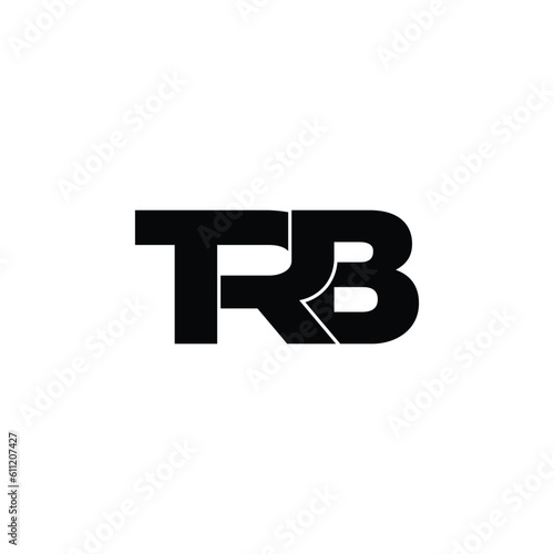 TRB letter monogram logo design vector photo