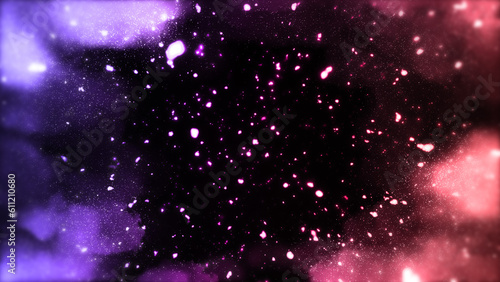 幻想的なパーティクル 光粒 キラキラ 宇宙 星屑