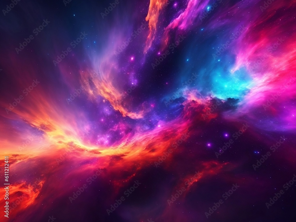 background with space art