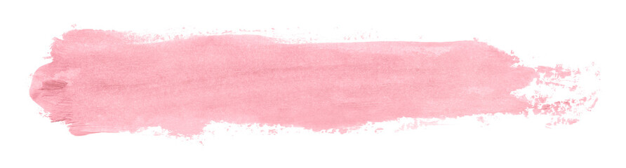 Shiny pink brush watercolor painting isolated on transparent background. watercolor png