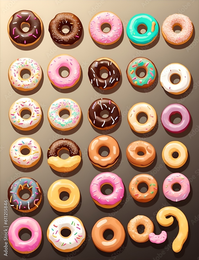 Donuts Vector Generative Art Donuts Vector Generative Art