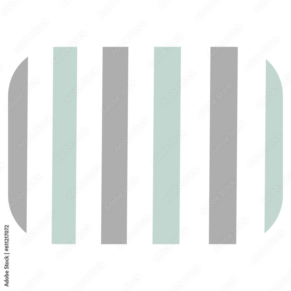 Memphis Sliced Rounded Rectangle Memphis Sliced Rounded Rectangle