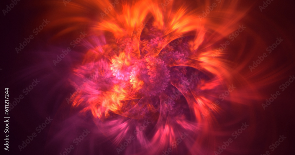 3D rendering abstract colorful fractal light background 3D rendering abstract colorful fractal light background