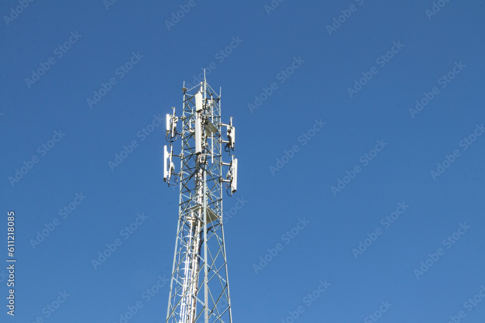 image of telecom tower with antennas image of telecom tower with antennas