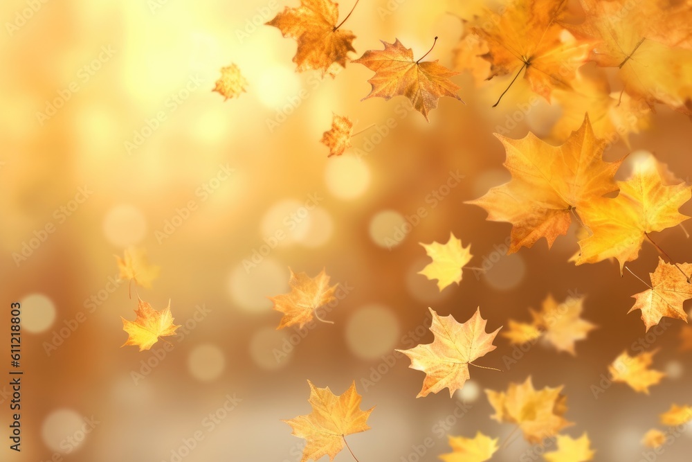 autumn leaves background with generative ai autumn leaves background with generative ai