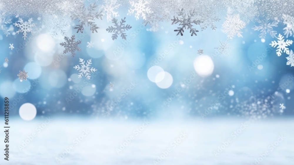 snow flakes background with generative ai snow flakes background with generative ai