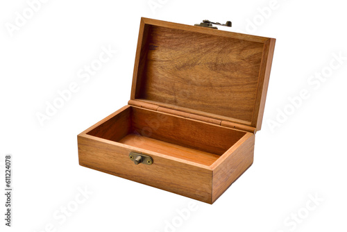 empty wooden box PNG.wooden box isolated.wooden box PNG image.Wooden box of jewelry transparent.Thai handmade wooden box png.