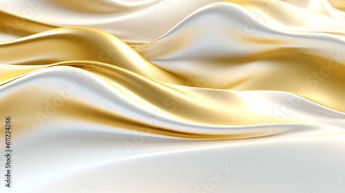 Waves background 3D. Fluid gradient shapes composition Futuristic. Generative AI