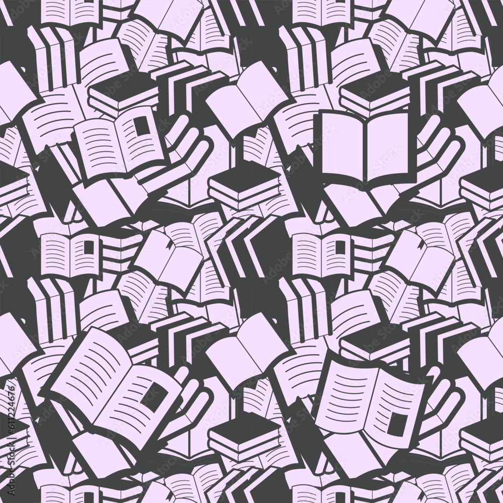 Seamless Set of books in doodle style vector illustration
Seamless Set of books in doodle style vector illustration