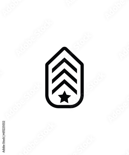 army budge icon, vector best flat icon.