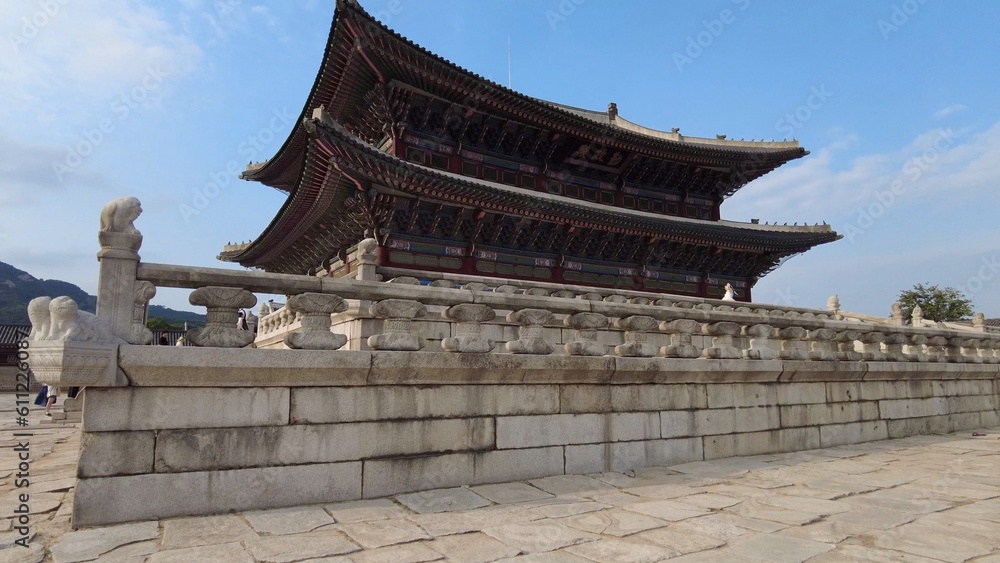 Korea Seoul Gwanghwamun Gyeongbokgung Traditional Palace Korea Seoul Gwanghwamun Gyeongbokgung Traditional Palace