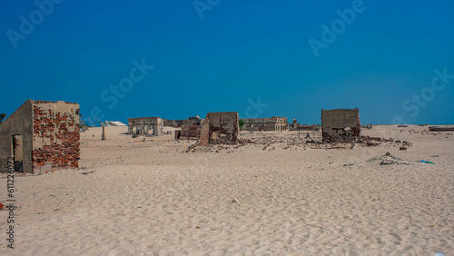 abandoned houses after Tsunami