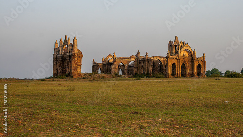 church in the morning abandoned