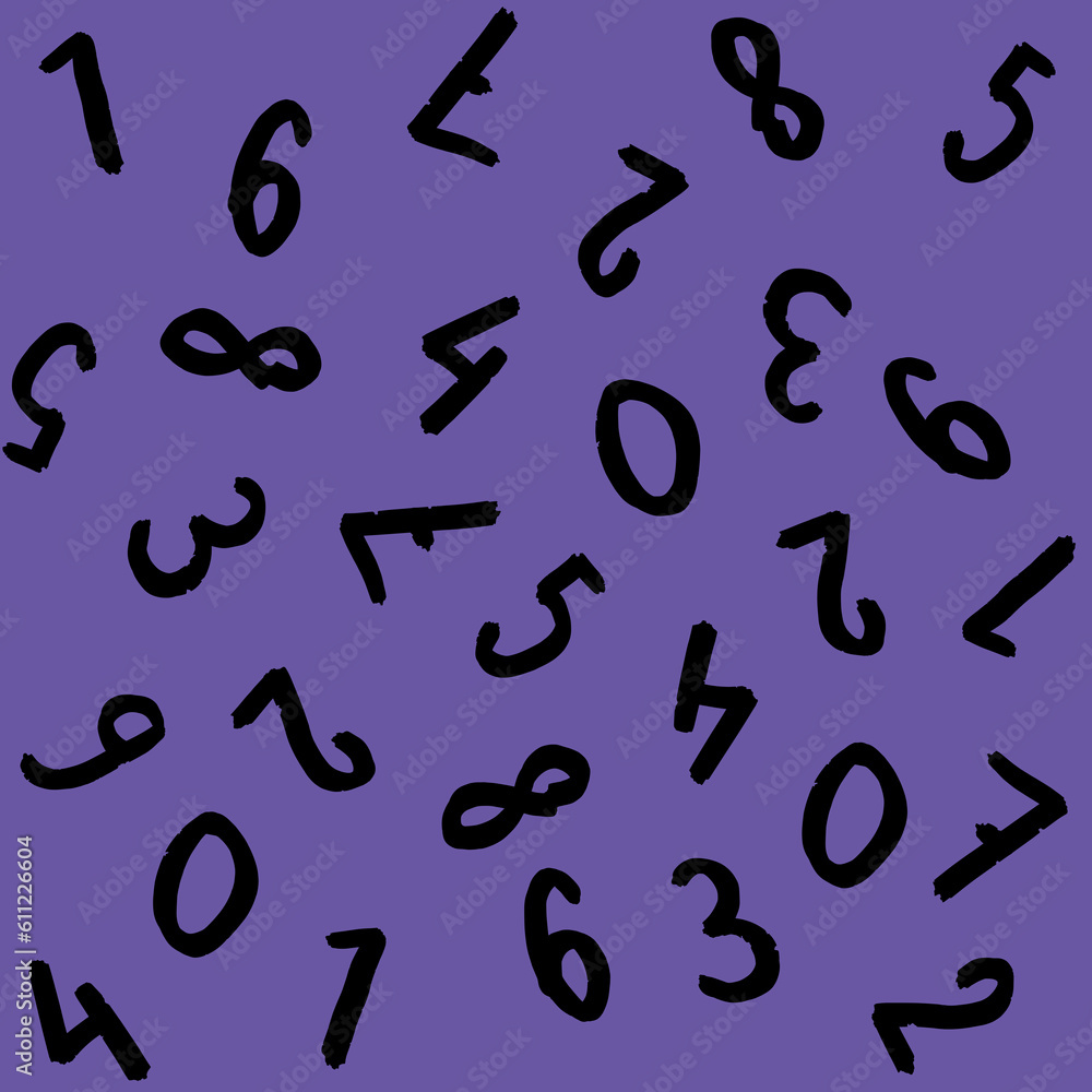 template with the image of keyboard symbols. a set of numbers. Surface template. violet background. Square image. template with the image of keyboard symbols. a set of numbers. Surface template. violet background. Square image.
