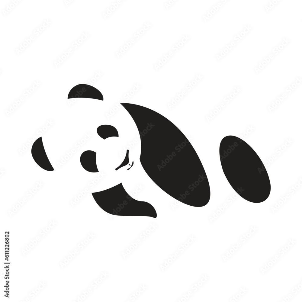Sleeping panda design vector illustration Sleeping panda design vector illustration