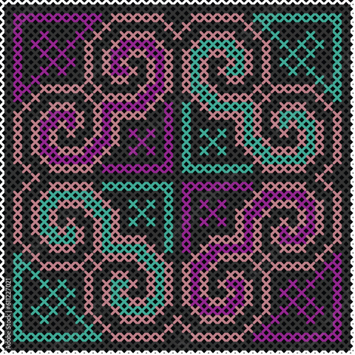 Hand-woven fabrics are unique to the local culture of northern Thailand. V.01