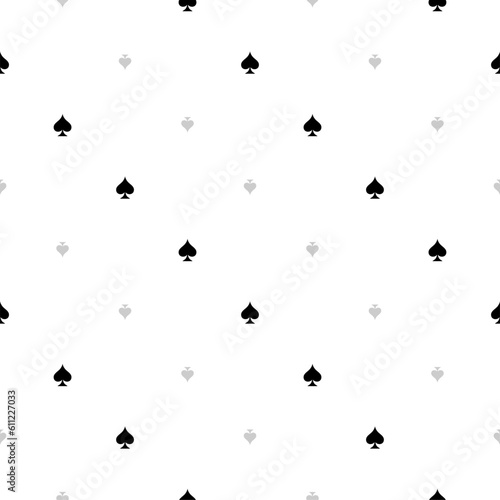black and white pattern with spades