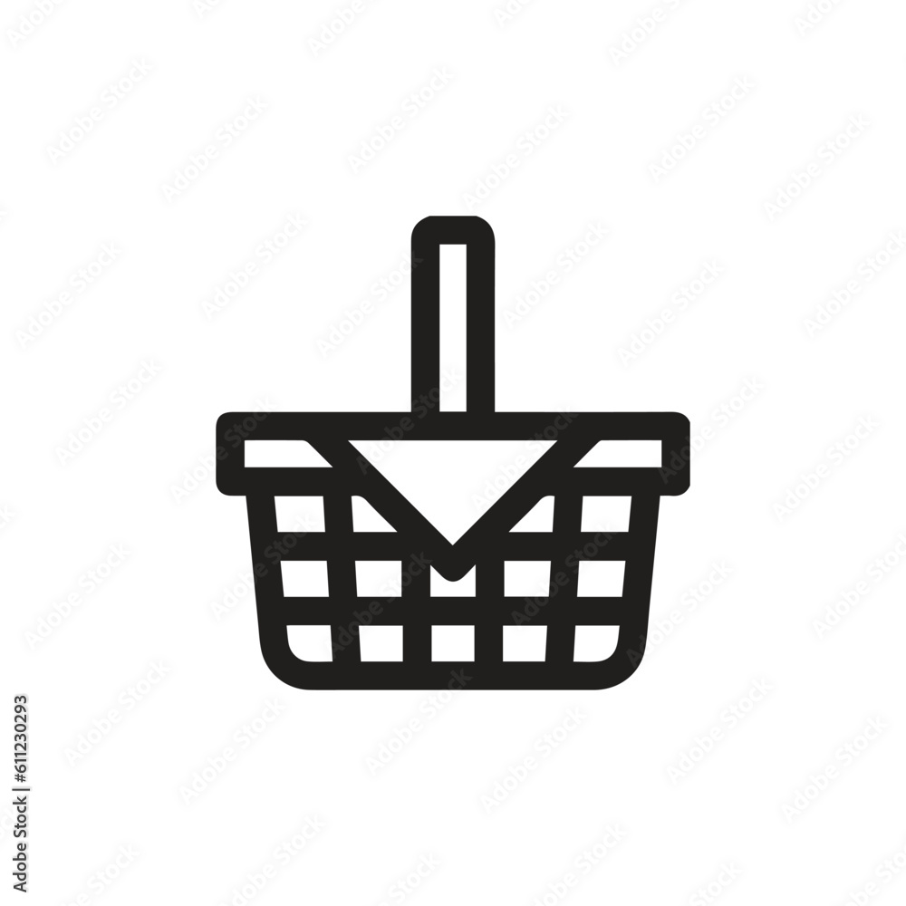 picnic basket icon vector. linear style sign for mobile concept and web design. picnic basket symbol illustration. pixel vector graphics - vector. picnic basket icon vector. linear style sign for mobile concept and web design. picnic basket symbol illustration. pixel vector graphics - vector.