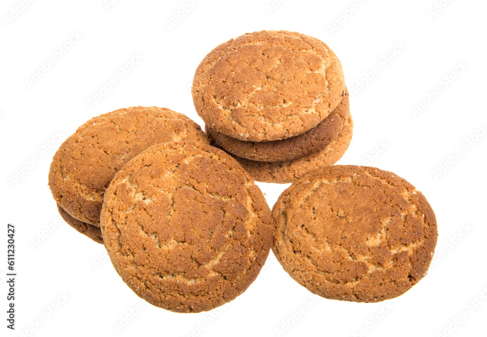 Heap of delicious cookies isolated on white background Heap of delicious cookies isolated on white background