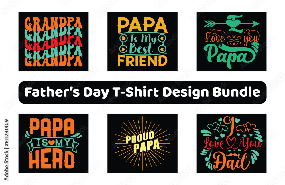 Father's Day T-Shirt Design Bundle | Father's Day T-Shirt Design | Dad Shirt, Husband Gift, Father's Day Gift, Gift for Father, Dad Gift, Shirt For Dad, Funny Father's Day T-Shirt  | Father's Day Gift