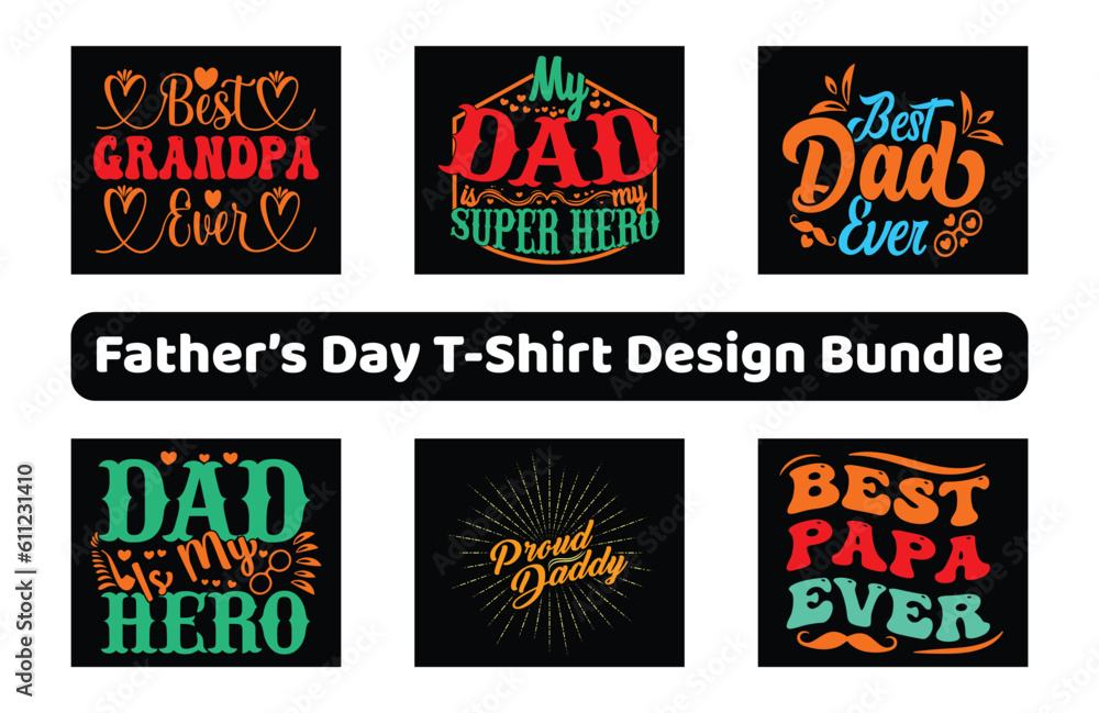 Father's Day T-Shirt Design Bundle | Father's Day T-Shirt Design | Dad Shirt, Husband Gift, Father's Day Gift, Gift for Father, Dad Gift, Shirt For Dad, Funny Father's Day T-Shirt  | Father's Day Gift