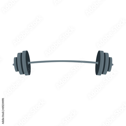 barbell barbell illustration for lifestyle design. Sport equipment. Vector