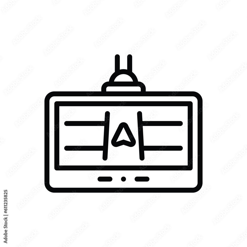 Black line icon for nav Black line icon for nav