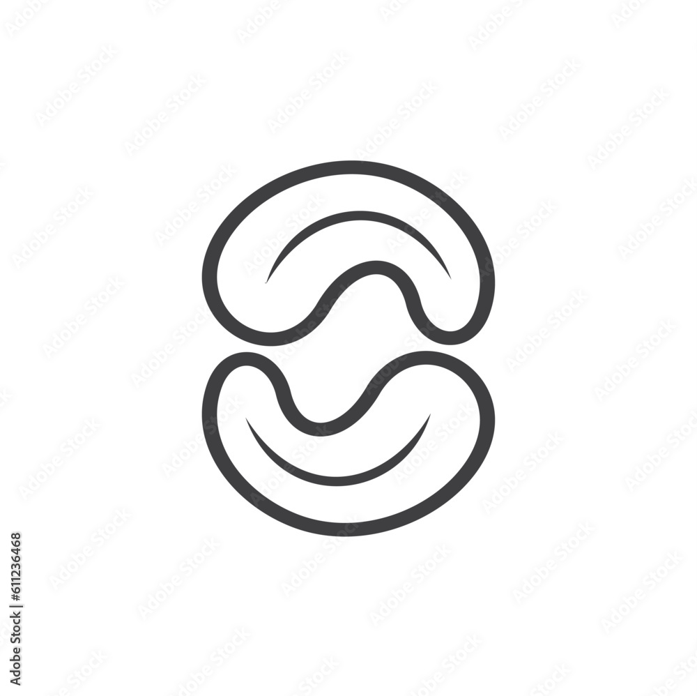 illustration of a cashew, anacardium icon, vector art. illustration of a cashew, anacardium icon, vector art.
