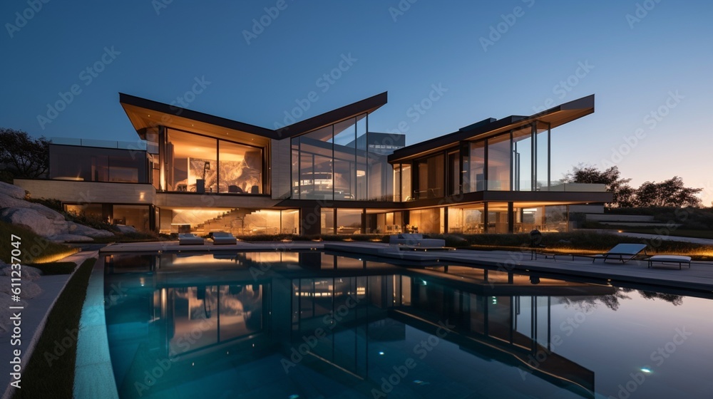 Luxurious Modern Dream Home Showcasing Sleek Minimalist Architecture and Breathtaking Landscape in High-Quality Architectural Photography Luxurious Modern Dream Home Showcasing Sleek Minimalist Architecture and Breathtaking Landscape in High-Quality Architectural Photography