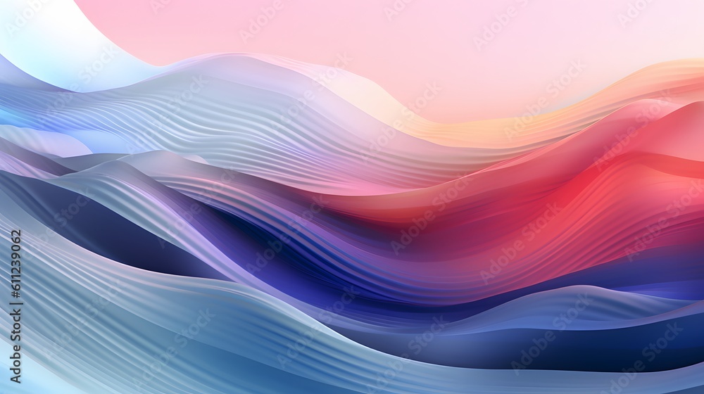 Fototapeta premium Abstract waves colorful background.