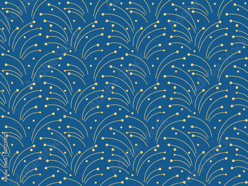 blue dotted line yellow vector pattern art abstract navy baby round background