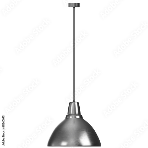 3D rendering illustration of a pendant lamp
