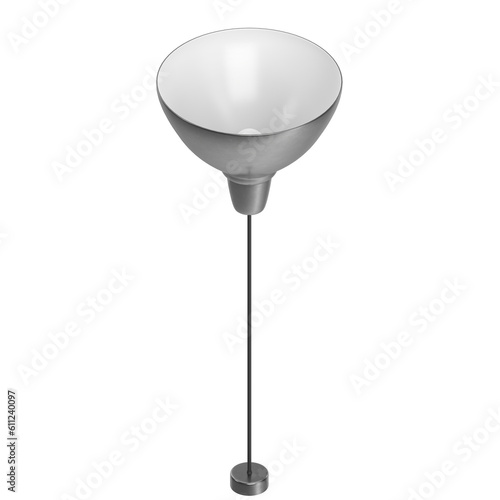 3D rendering illustration of a pendant lamp