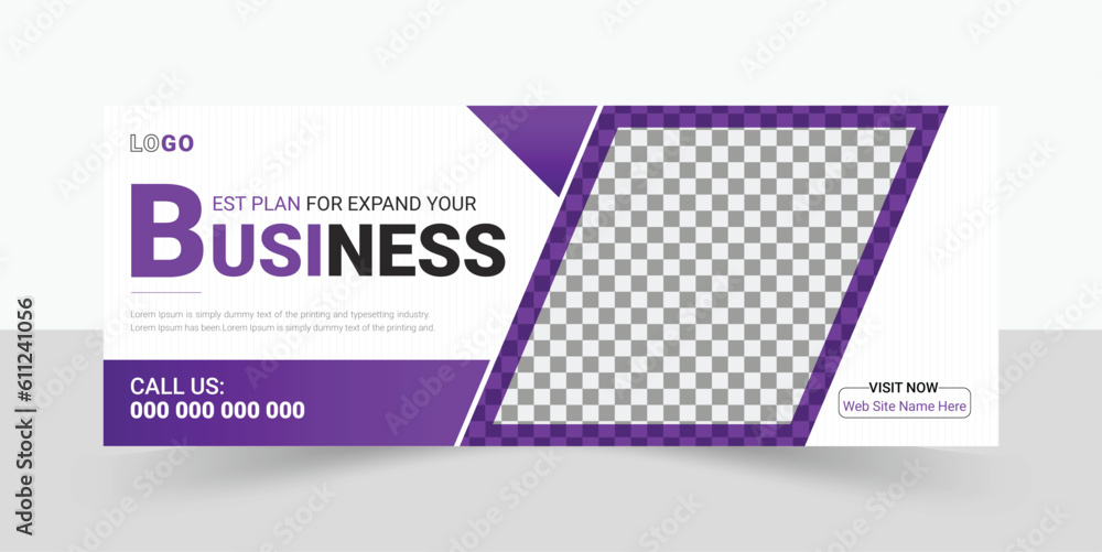 Business, Corporate Facebook Cover Photo Design, Social Media Cover Template.