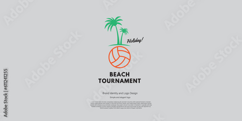 volleyball tournament logo design
