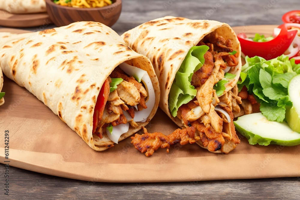 Mexican tortilla wrap Mexican tortilla wrap