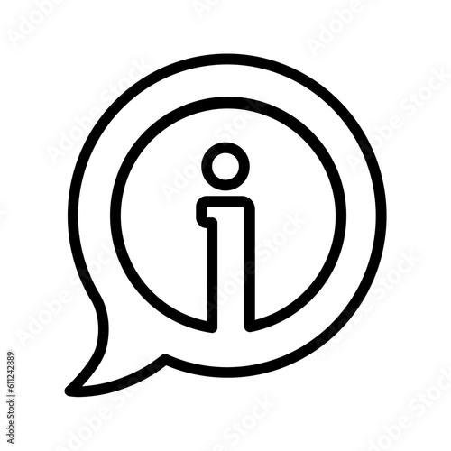 Black line icon for Importance