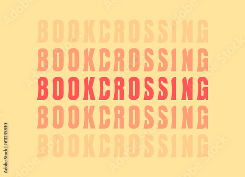 Bookcrossing bold alphabet set. Vector decorative typography. Decorative typeset style. Latin script for headers. Trendy stencil for graphic posters, message for banners, invitations texts