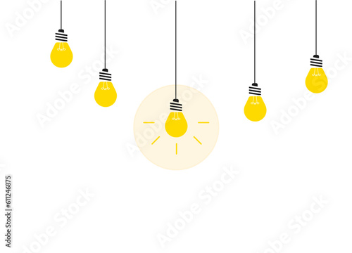 hanging light bulbs