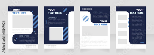 Human resources agency blank brochure layout design. Service info. Vertical poster template set with empty copy space for text. Premade corporate reports collection. Editable flyer paper pages