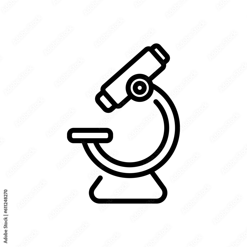 microscope sign symbol vector microscope sign symbol vector