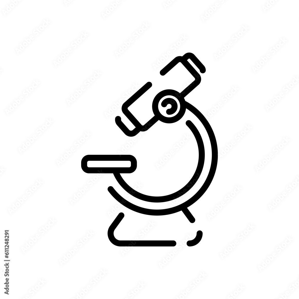 microscope sign symbol vector microscope sign symbol vector