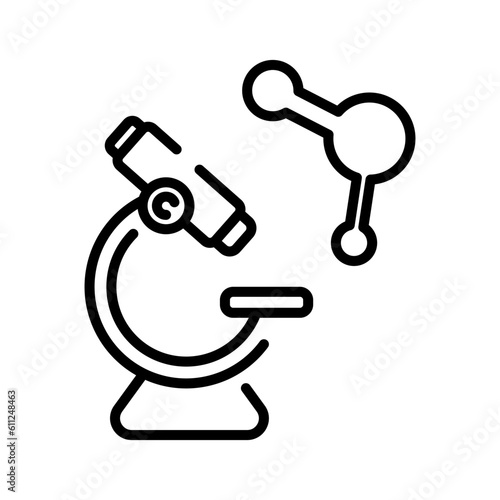 microscope sign symbol vector