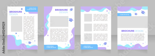 Photos Afterschool program blank brochure layout design