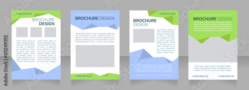 Parent council in high school blank brochure layout design. Vertical poster template set with empty copy space for text. Premade corporate reports collection. Editable flyer paper pages