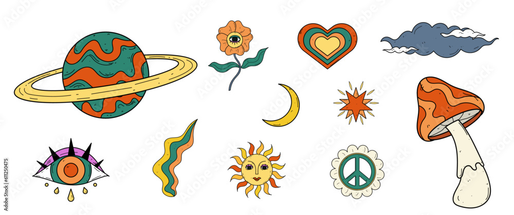 Retro Psychedelic Graphic Retro Psychedelic Graphic