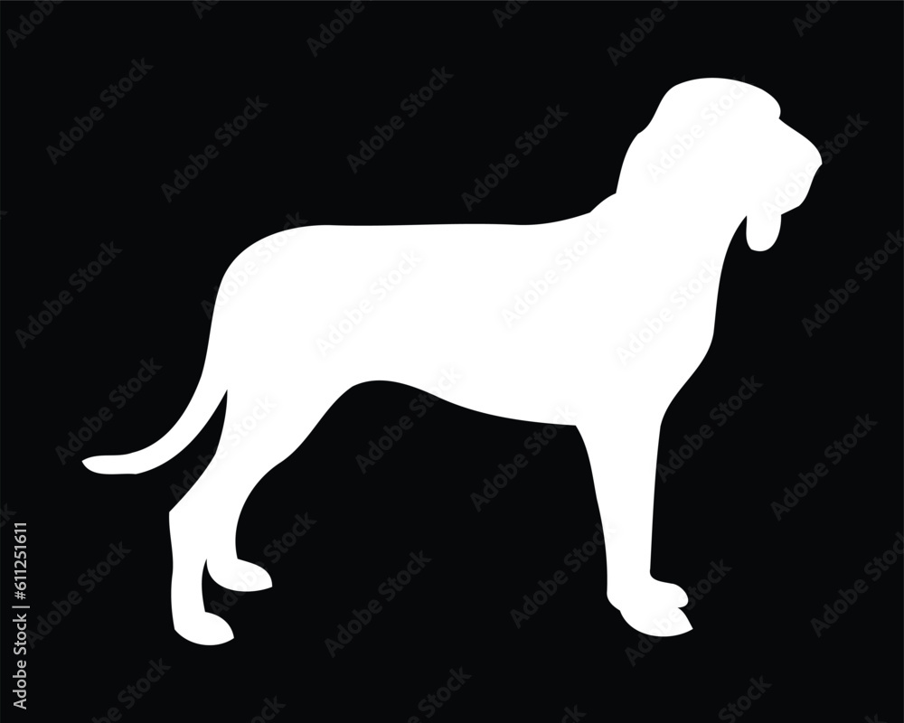 Bracco Italiano Dog Vector Silhouette