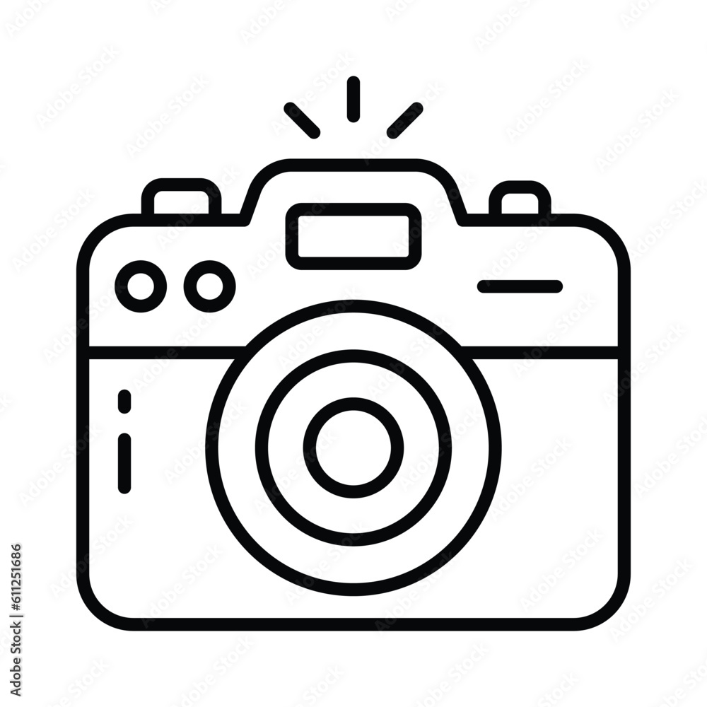 Camera vector design in modern and trendy style, photography device icon Camera vector design in modern and trendy style, photography device icon