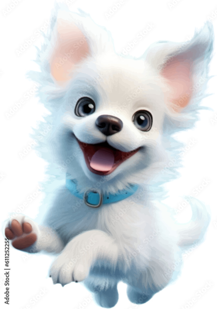 cute 3d puppy, in the style of photorealistic 