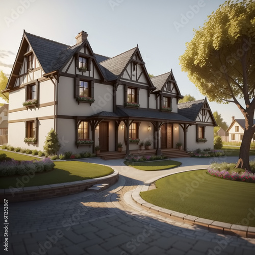 European style house. Gener...